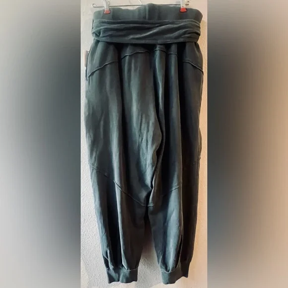 FREE PEOPLE EXPOSED SEAM ATTACHED SASH BAGGY JOGGERS SIZE L~NWT - Picture 6 of 7